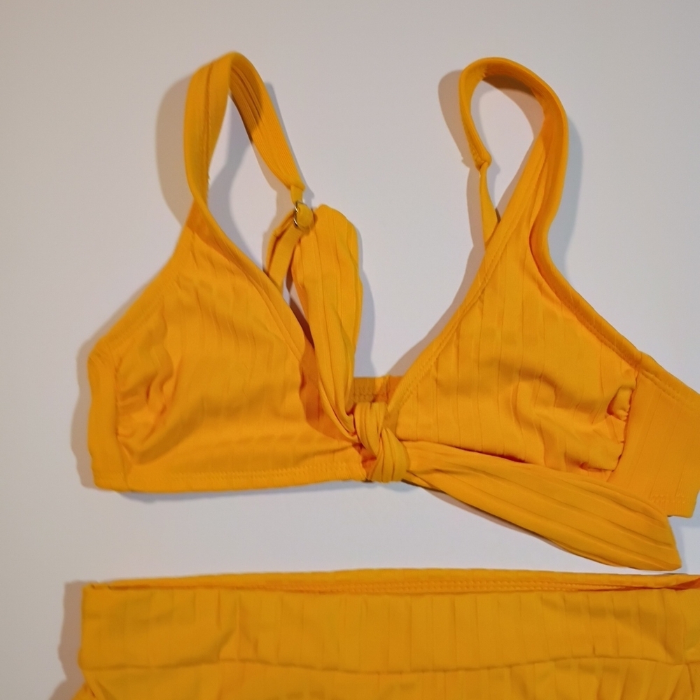 Xhilaration Bright Yellow Bikini Top - Picture 2 of 8